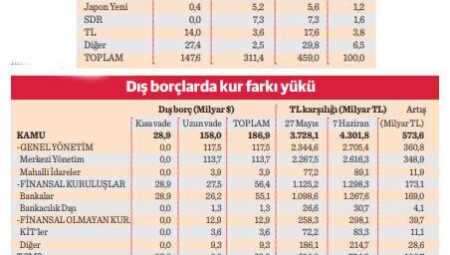 Türkiye’nin Dış Borçları ve Ödeme Planları